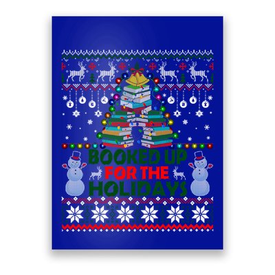 Book Christmas Tree Librarian Booked Up For The Christmas Great Gift Poster