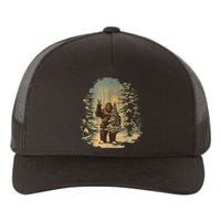 Bigfoot Christmas Tree Lights Tarot Xmas Sasquatch Yupoong Adult 5-Panel Trucker Hat