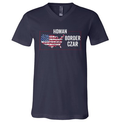 Border Czar Tom Homan Trump President Elect Maga Support V-Neck T-Shirt