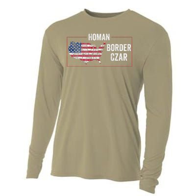 Border Czar Tom Homan Trump President Elect Maga Support Cooling Performance Long Sleeve Crew