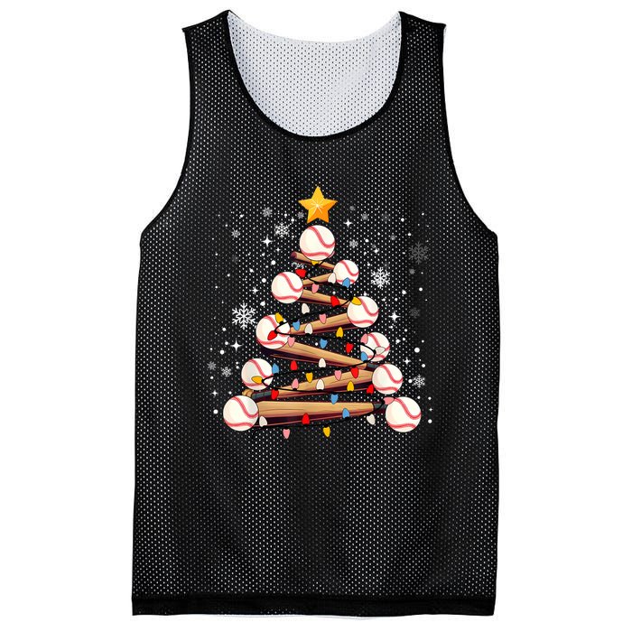 Baseball Christmas Tree Light Xmas Baseball Mesh Reversible Basketball Jersey Tank