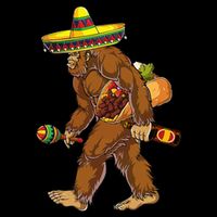 Bigfoot Carrying Taco El Squatcho Beer Pacho Sombrero Lover Impact Tech Backpack
