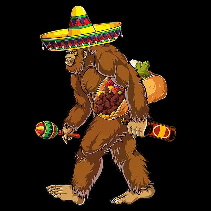 Bigfoot Carrying Taco El Squatcho Beer Pacho Sombrero Lover Impact Tech Backpack