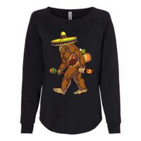 Bigfoot Carrying Taco El Squatcho Beer Pacho Sombrero Lover Womens California Wash Sweatshirt