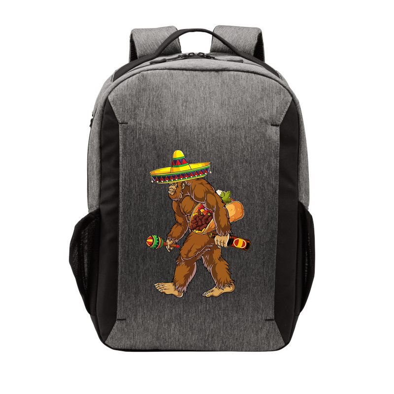 Bigfoot Carrying Taco El Squatcho Beer Pacho Sombrero Lover Vector Backpack