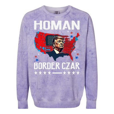 Border Czar Tom Homan Trump President Elect Maga Support Colorblast Crewneck Sweatshirt