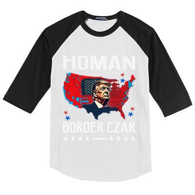 Border Czar Tom Homan Trump President Elect Maga Support Kids Colorblock Raglan Jersey