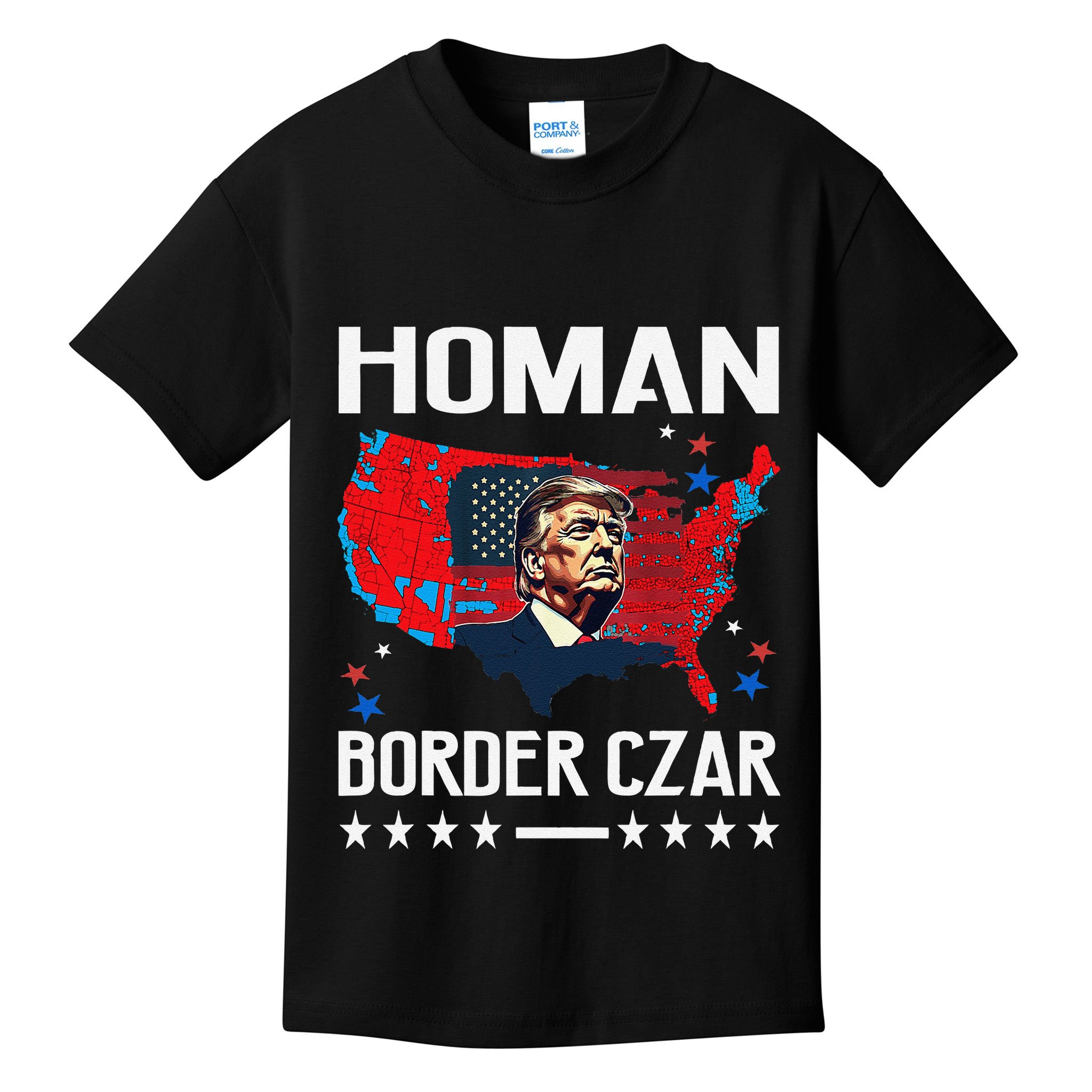 Border Czar Tom Homan Trump President Elect Maga Support Kids T-Shirt