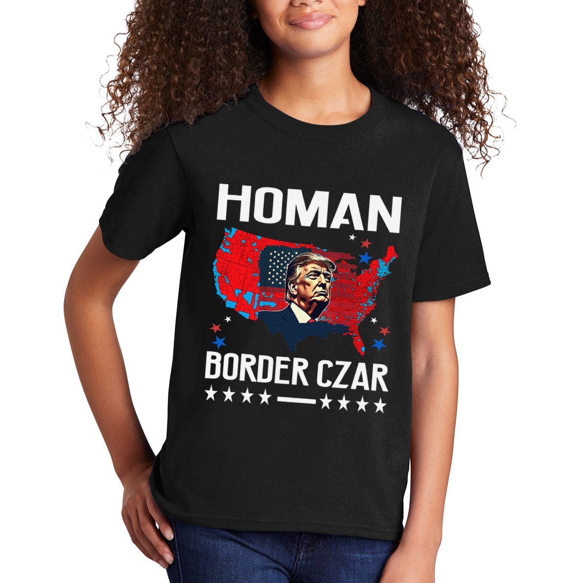 Border Czar Tom Homan Trump President Elect Maga Support Kids T-Shirt