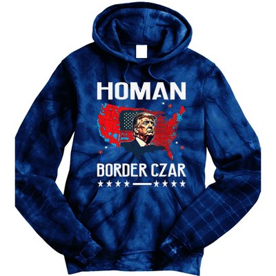 Border Czar Tom Homan Trump President Elect Maga Support Tie Dye Hoodie