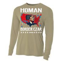 Border Czar Tom Homan Trump President Elect Maga Support Cooling Performance Long Sleeve Crew