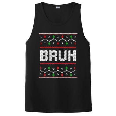 Bruh Christmas Teen Teens Ugly Christmas PosiCharge Competitor Tank