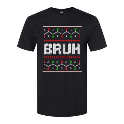 Bruh Christmas Teen Teens Ugly Christmas Softstyle CVC T-Shirt