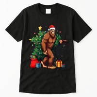 Bigfoot Christmas Tree Lights Xmas Tall T-Shirt