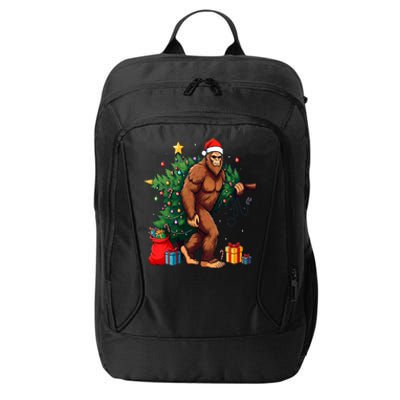 Bigfoot Christmas Tree Lights Xmas City Backpack