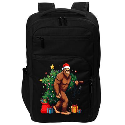 Bigfoot Christmas Tree Lights Xmas Impact Tech Backpack