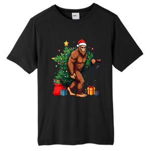 Bigfoot Christmas Tree Lights Xmas Tall Fusion ChromaSoft Performance T-Shirt