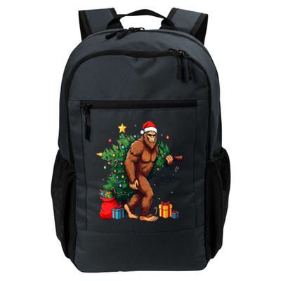 Bigfoot Christmas Tree Lights Xmas Daily Commute Backpack