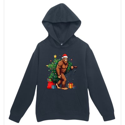 Bigfoot Christmas Tree Lights Xmas Urban Pullover Hoodie