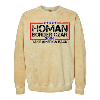 Border Czar Tom Homan Trump 47th President Colorblast Crewneck Sweatshirt