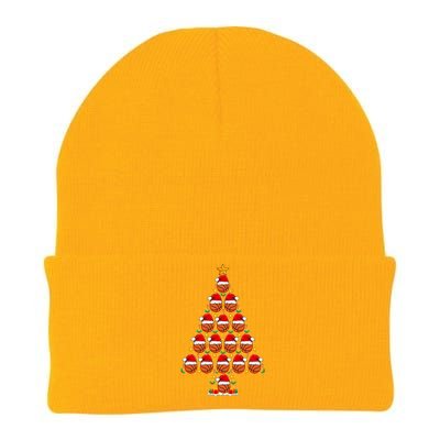 Basketball Christmas Tree Santa Hat Basketball Player Xmas Meaningful Gift Knit Cap Winter Beanie