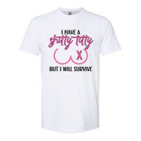 Breast Cancer Tees I Have A Shitty Titty But I Will Survive Softstyle® CVC T-Shirt