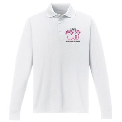 Breast Cancer Tees I Have A Shitty Titty But I Will Survive Performance Long Sleeve Polo