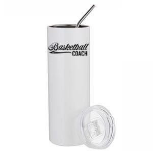 Basketball Coach Trainer Basketballer Coaching Great Gift Stainless Steel Tumbler