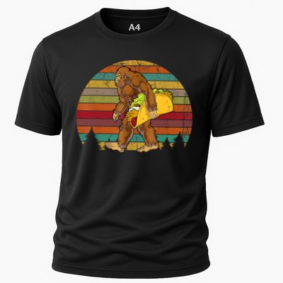 Bigfoot Carrying Taco Funny Cinco De Mayo Boy Men Sasquatch Performance Shirt