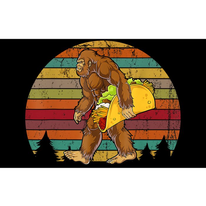 Bigfoot Carrying Taco Funny Cinco De Mayo Boy Men Sasquatch Bumper Sticker