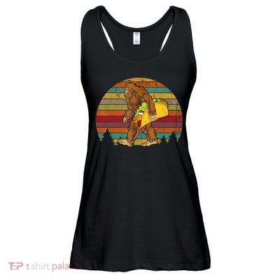 Bigfoot Carrying Taco Funny Cinco De Mayo Boy Men Sasquatch Ladies Essential Flowy Tank