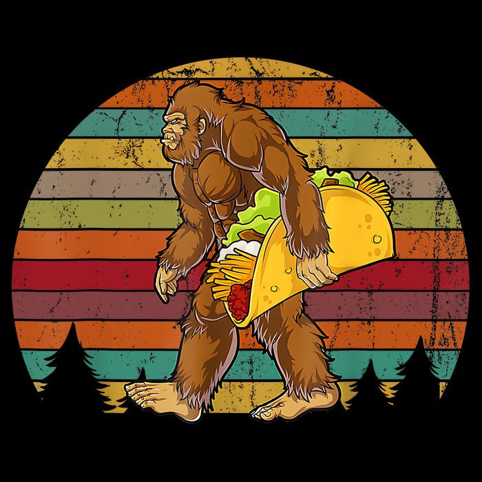 Bigfoot Carrying Taco Funny Cinco De Mayo Boy Men Sasquatch Youth Performance Sprint T-Shirt