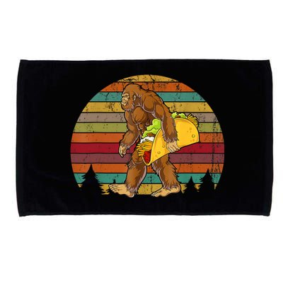 Bigfoot Carrying Taco Funny Cinco De Mayo Boy Men Sasquatch Microfiber Hand Towel