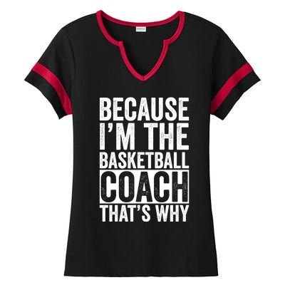 Basketball Coach Trainer Instructor Coaching Bball Gift Ladies Halftime Notch Neck Tee