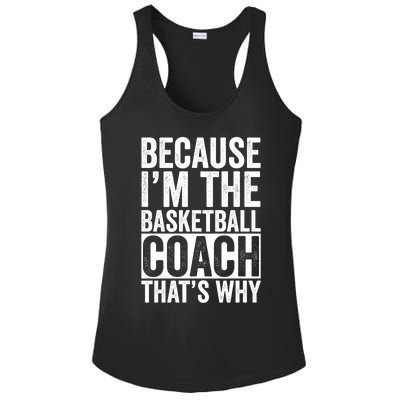 Basketball Coach Trainer Instructor Coaching Bball Gift Ladies PosiCharge Competitor Racerback Tank