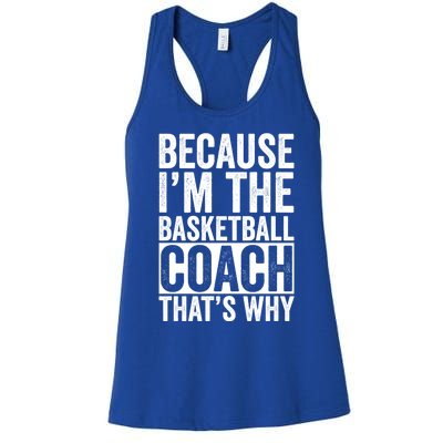 Basketball Coach Trainer Instructor Coaching Bball Gift Women's Racerback Tank