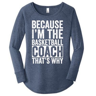 Basketball Coach Trainer Instructor Coaching Bball Gift Women's Perfect Tri Tunic Long Sleeve Shirt