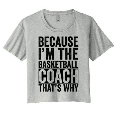 Basketball Coach Trainer Instructor Coaching Bball Gift Women's Crop Top Tee