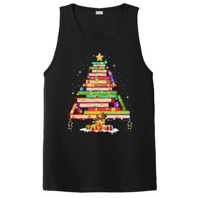 Books Christmas Tree Decor Xmas For Librarian Teacher Meaningful Gift PosiCharge Competitor Tank