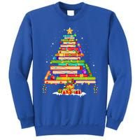 Books Christmas Tree Decor Xmas For Librarian Teacher Meaningful Gift Sweatshirt