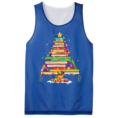 Books Christmas Tree Decor Xmas For Librarian Teacher Meaningful Gift Mesh Reversible Basketball Jersey Tank