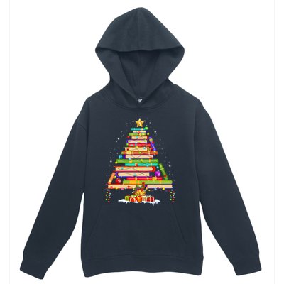 Books Christmas Tree Decor Xmas For Librarian Teacher Meaningful Gift Urban Pullover Hoodie