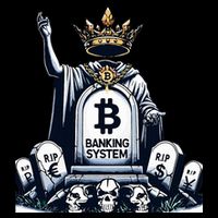 Bitcoin Crypto the new king Funny Vintage Banking System  Backpack
