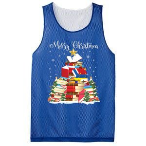 Books Christmas Tree Reading Gift Book Lover Pajama Funny Gift Mesh Reversible Basketball Jersey Tank