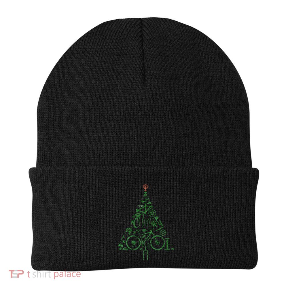 Bicycle Christmas Tree for Cyclists Road Bikes Triathlon Beanie