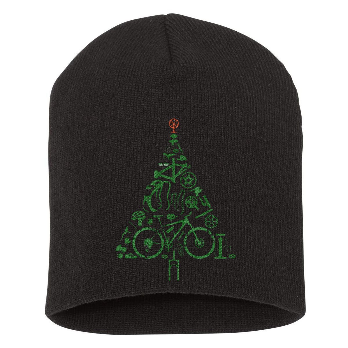 Bicycle Christmas Tree for Cyclists Road Bikes Triathlon Short Acrylic Beanie