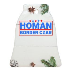 Border Czar Tom Homan Maga Support Ceramic Bell Ornament