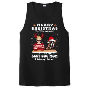 Boxer Christmas To The World Best Dog Mom Funny Xmas Funny Gift PosiCharge Competitor Tank