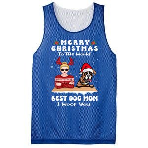 Boxer Christmas To The World Best Dog Mom Funny Xmas Funny Gift Mesh Reversible Basketball Jersey Tank