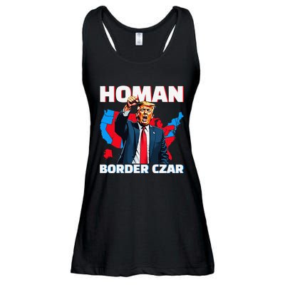 Border Czar Tom Homan Trump President Elect Maga Support Ladies Essential Flowy Tank
